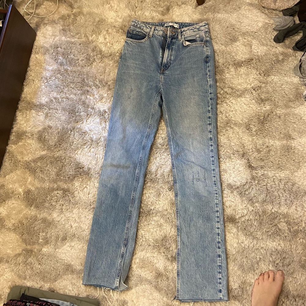 Fitted flare jeans Zara